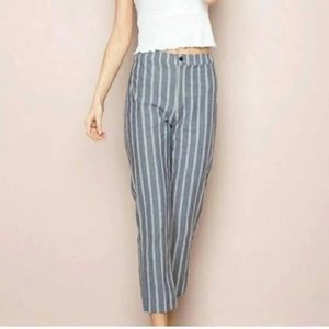 John Galt Blue and White Striped Tilden Pants